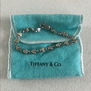 Tiffany & Co. Silver Heart Chain Bracelet